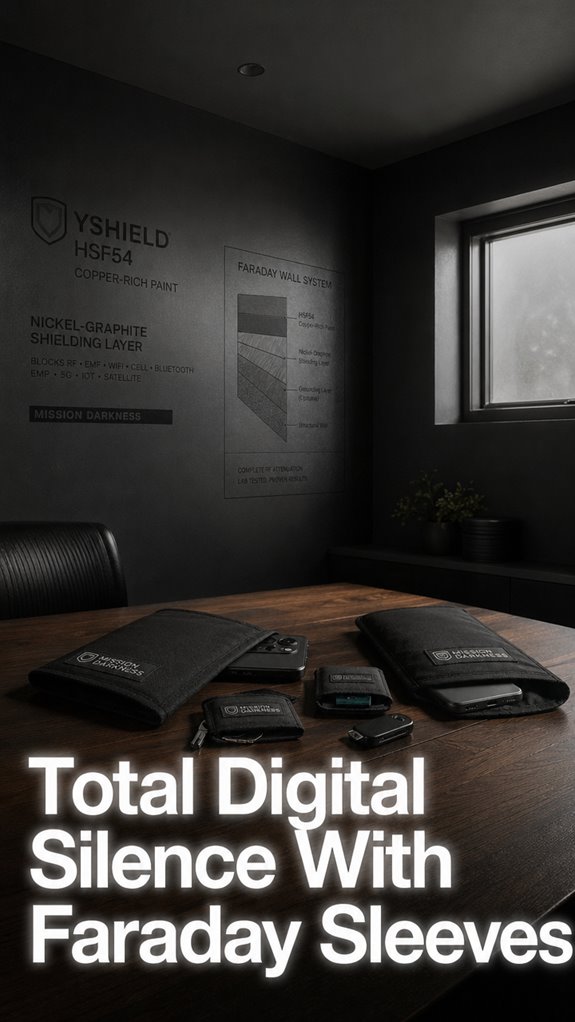 Total Digital Silence With Faraday Sleeves