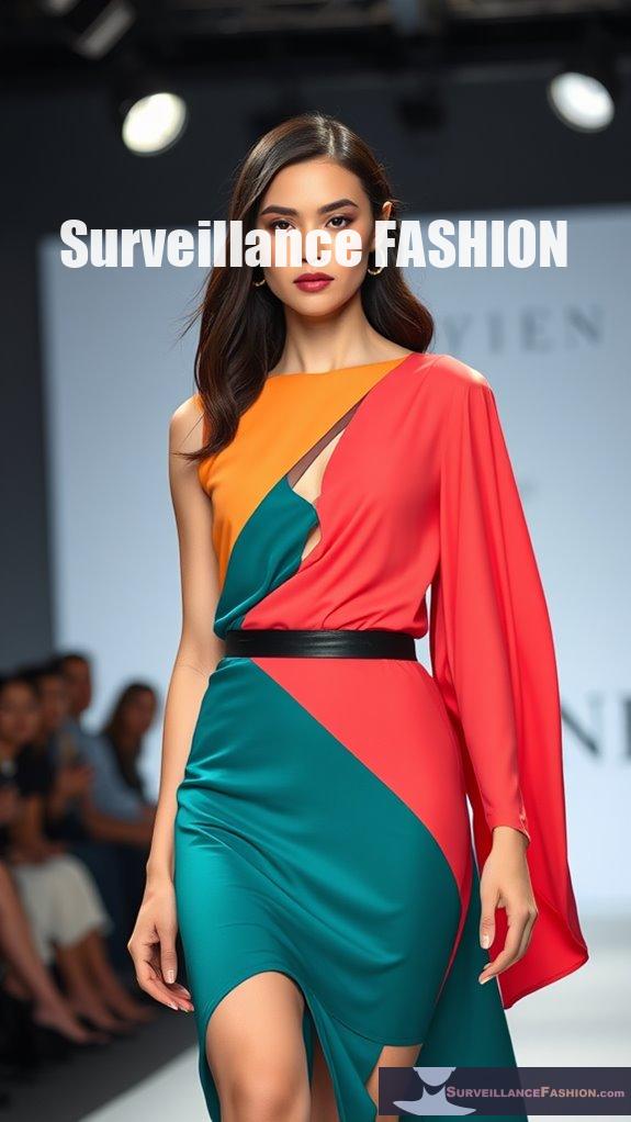 color blocked dress fashion
