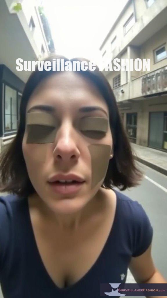 geometric face paint evasion