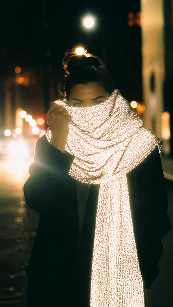 reflective fabric disrupts camera exposure