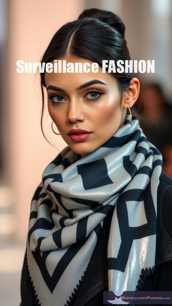 reflective stylish scarves available