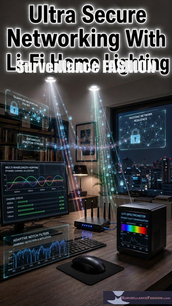 Ultra Secure Networking With Li-Fi Home Lighting