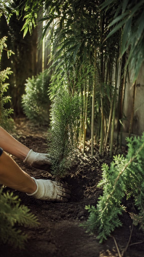 strategic foliage privacy barriers